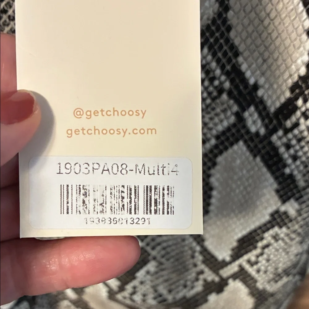 Choosy Women’s Snake Print Pants 4 Baddie - Picture 6 of 10